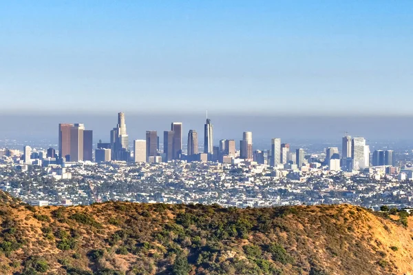 Panoramic View Skyline Los Angeles Downtown Buildings California — Stock Photo, Image