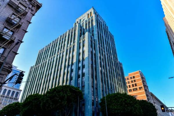 Los Angeles Agosto 2020 Icónico Edificio Columbia Oriental Centro Los — Foto de Stock