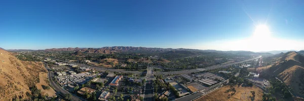 Agoura Hills Aug 2020 Aerial View Agoura Hills Ventura Freeway — Stock Photo, Image