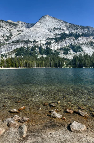 Vista Lago Tenaya Lago Alpino Parque Nacional Yosemite Localizado Uma — Fotografia de Stock
