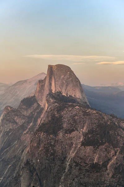 Glacier Point Une Vue Imprenable Sur Vallée Yosemite Demi Dôme — Photo