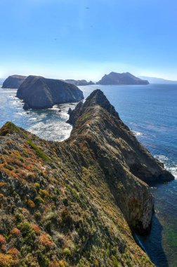 Manzara Inspiration Point, Anacapa Adası, Kaliforniya Channel Adaları Ulusal Parkı.