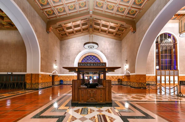 Los Angeles Agosto 2020 Historic Union Station Principale Stazione Ferroviaria — Foto Stock