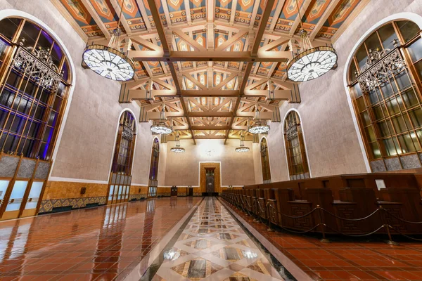 Los Angeles Augusti 2020 Historic Union Station Centralstationen Los Angeles — Stockfoto