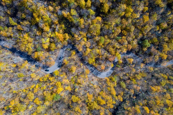 Panoráma Kilátás Késő Őszi Lombozat Csempészek Notch Vermont — Stock Fotó