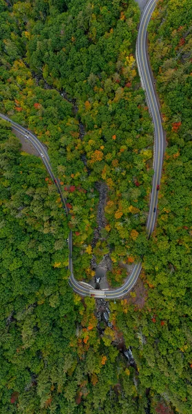 Veduta Aerea Spruce Creek Kaaterskill Falls Nord New York — Foto Stock