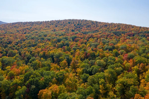 Aerial View Fall Foliage Catskill Mountains Upstate New York Five — Stock Photo, Image