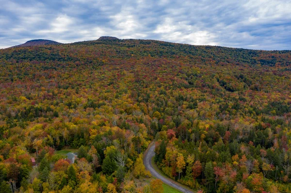 Hermoso Follaje Otoñal Haines Falls Norte Del Estado Nueva York —  Fotos de Stock