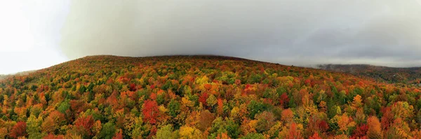 Vue Aérienne Vermont Des Environs Pendant Pic Feuillage Automne — Photo