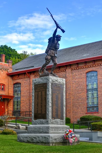 Catskill New York Okt 2020 Soldater Och Seglare Monument För — Stockfoto