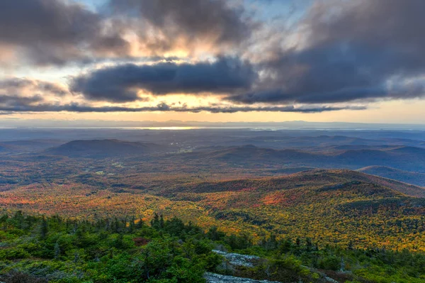 Vermont Fall Foliage Bosque Mount Mansfield Vermont Estados Unidos —  Fotos de Stock