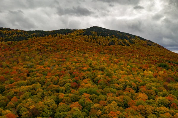 Vue Aérienne Vermont Des Environs Pendant Pic Feuillage Automne — Photo