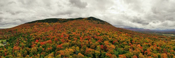 Aerial View Vermont Surrounding Area Peak Foliage Fall — Stock Photo, Image
