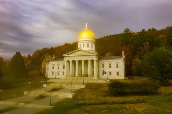 Edificio Del Capitolio Estatal Montpelier Vermont Actual Estructura Del Renacimiento —  Fotos de Stock
