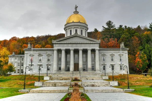 State Capitol Building Montpelier Vermont Usa Attuale Struttura Rinascita Greca — Foto Stock