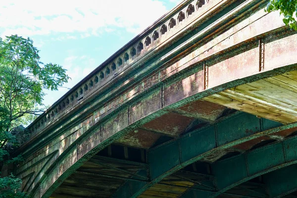 Terraço Ponte Construída 1890 Prospect Park Brooklyn Nova York — Fotografia de Stock