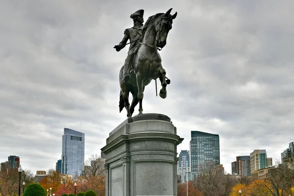Boston Common George Washington Пам Ятник Бостоні Массачусетс — стокове фото