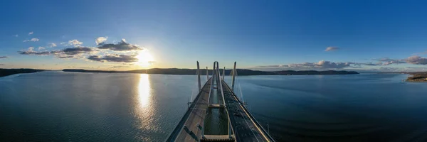 New Tappan Zee Bridge Guvernér Cuomo Přes Řeku Hudson New — Stock fotografie