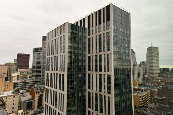 Veduta Aerea Dello Skyline Boston Chinatown Nel Massachusetts — Foto Stock