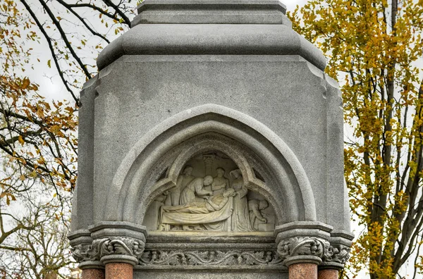 에데르 기념비 Ether Monument 사마리아인 Good Samaritan 보스턴 퍼블릭 북서쪽 — 스톡 사진