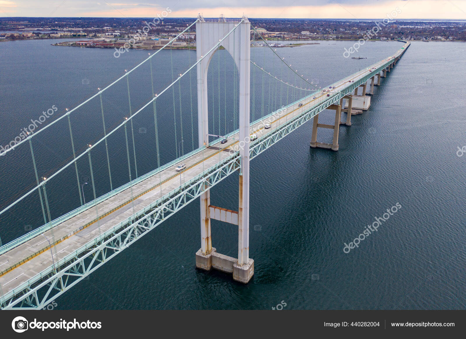 Claiborne Pell Bridge Longest Suspension Bridges World Located Newport