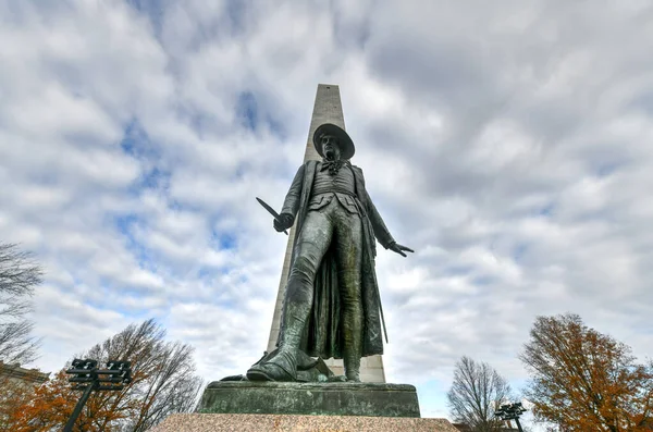 Monumento Bunker Hill Fue Erigido Para Conmemorar Batalla Bunker Hill — Foto de Stock