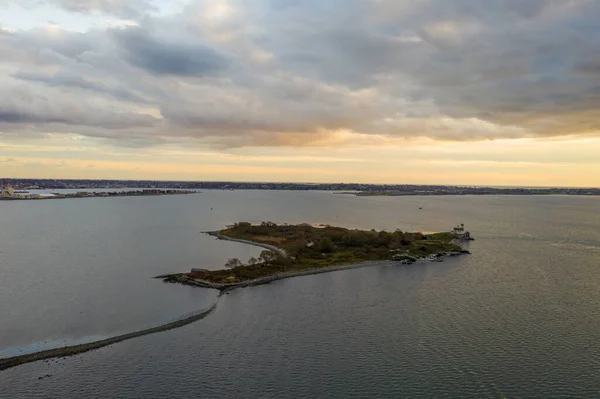 Rose Island Light 1870 Yılında Narragansett Körfezi Nde Bulunan Rose — Stok fotoğraf