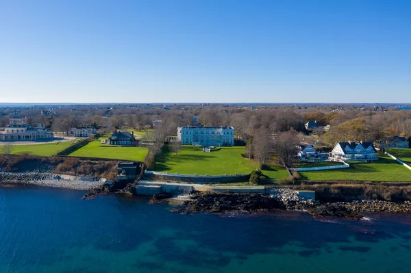 Newport Rhode Island Novembro 2020 Vista Exterior Histórica Mansão Rosecliff — Fotografia de Stock