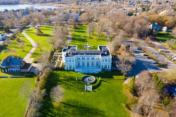 Newport Rhode Island Novembro 2020 Vista Exterior Histórica Mansão Rosecliff — Fotografia de Stock