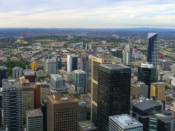 Melbourne Australia Mar 2006 Vista Aérea Del Distrito Central Negocios — Foto de Stock