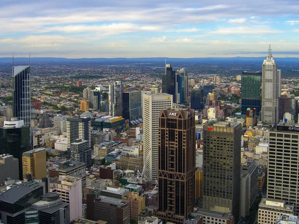 Melbourne Australien März 2006 Luftaufnahme Der Skyline Des Central Business — Stockfoto