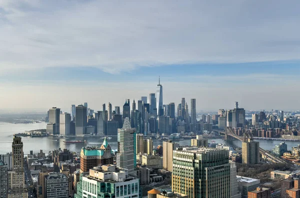 Вид Нью Йорк Центра Бруклина — стоковое фото