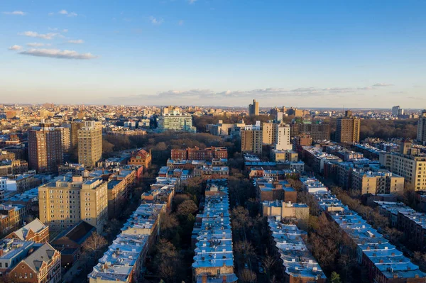 Brooklyn Gökyüzü Manzarası Brooklyn New York Taki Prospect Heights Boyunca — Stok fotoğraf