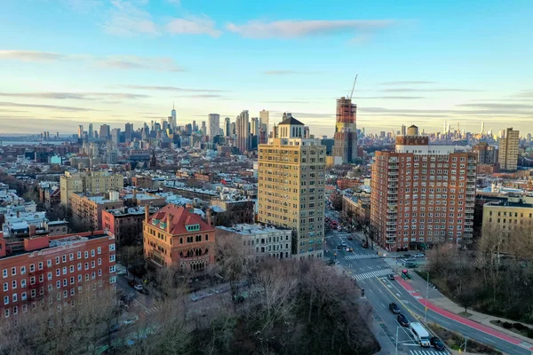 Luchtfoto Van Skyline Van Manhattan Brooklyn Vanuit Prospect Heights Brooklyn — Stockfoto