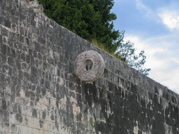 Cerceau Terrain Jeu Balle Juego Pelota Chichen Itza Yucatan Mexique — Photo