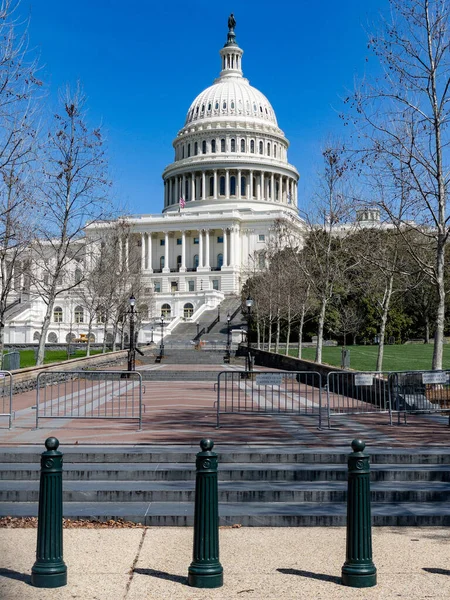 Washington Aprile 2021 Nuova Sicurezza Recinzione Campidoglio Della Nazione Dopo — Foto Stock