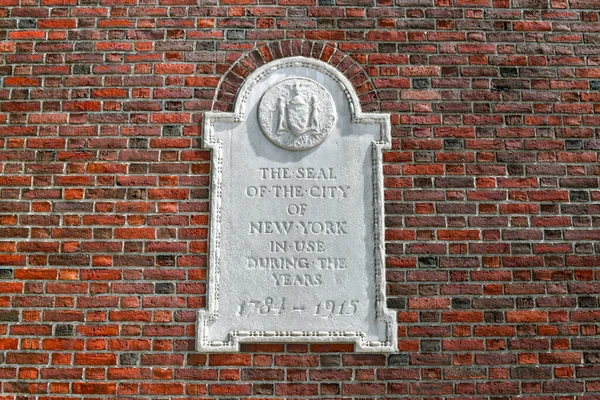 Zegel Van Stad New York Het Museum Van Stad New — Stockfoto