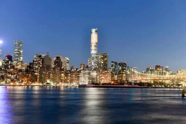 New York Aprile 2021 Veduta Midtown Manhattan Tramonto Long Island — Foto Stock