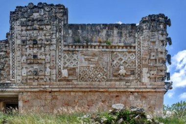 Uxmal, Meksika 'daki Yucatan' da Rahibelerin Dörtgeni.