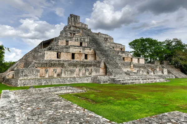 Edzna Maya Archaeological Site North Mexican State Campeche Building Five — Stock Photo, Image