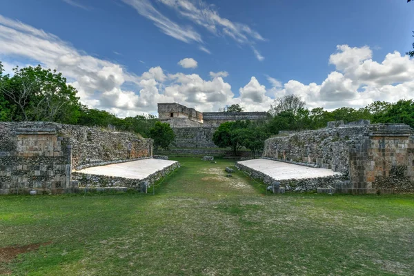 Quadra Baile Território Sítio Arqueológico Histórico Uxmal Cidade Antiga Representante — Fotografia de Stock