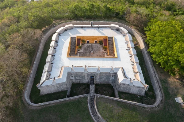 サンミゲル砦の空中ビュー カンペチェ ユカタン半島のメキシコ — ストック写真
