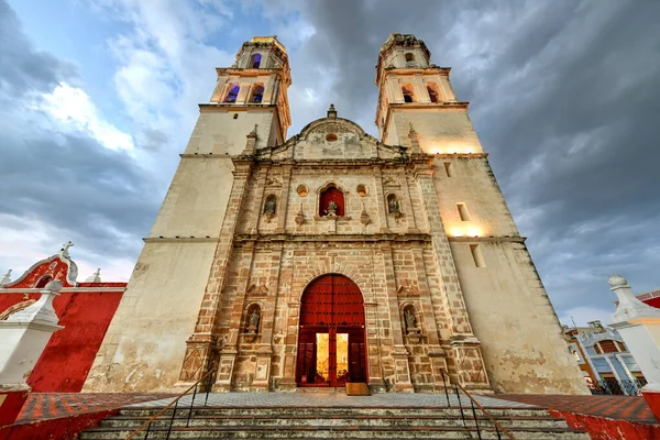 Catedral São Francisco Campeche Por Independence Plaza Campeche México — Fotografia de Stock