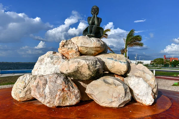 Campeche Mexique Mai 2021 Statue Jeune Fille Connue Sous Nom — Photo