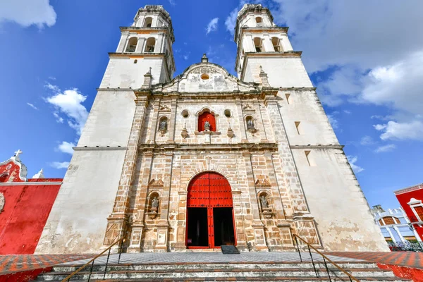 Catedral São Francisco Campeche Por Independence Plaza Campeche México — Fotografia de Stock