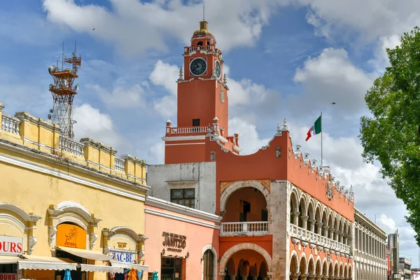 Mérida México Mayo 2021 Fachada Del Ayuntamiento Mérida Yucatán México — Foto de Stock