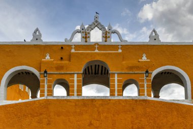 San Antonio Padua Manastırı Izamal, Yucatan Yarımadası, Meksika.