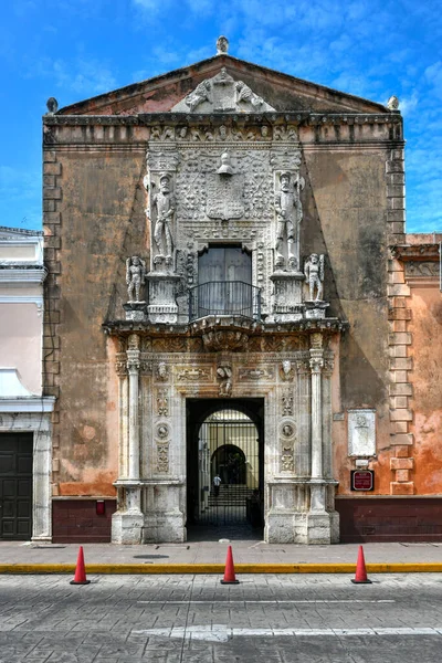 2021年5月24日 墨西哥梅里达 墨西哥尤卡坦市梅里达的蒙特霍国家遗产之家 蒙特霍宫是尤卡坦半岛征服者在1542年至1549年间建造的一座建筑 — 图库照片