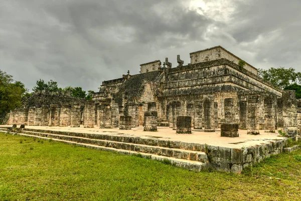 Templo Los Guerreros Templo Dos Guerreiros Chichen Itza Yucatan México — Fotografia de Stock