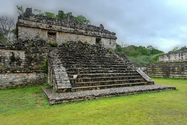 Balam Mayas Arkeologiska Plats Maya Ruins Yucatanhalvön Mexiko Royaltyfria Stockfoton